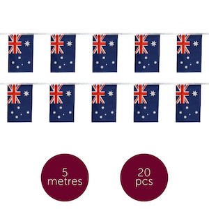 Flag Bunting: Australian Flag Bunting 5 Metres