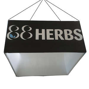 Printed Banners: Overhead Hanging Banners in Square Shape