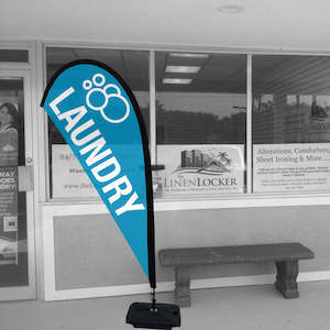 Ready-made LAUNDRY Flag, Small Teardrop Kitset