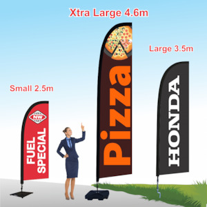 Feather Flags: Extra Large Feather Flag Kitset