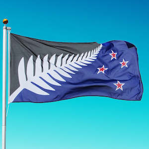 Nz Flags Buntings: Kyle Lockwood Silver Fern Flag Premium Quality