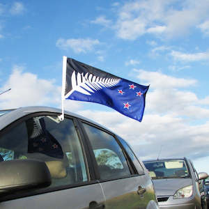 More Flags Buntings: Custom Car Window Flag