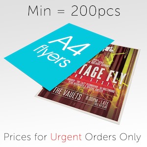 Business Cards Flyers: Urgent 3-Day Flyer Order - 210x297mm - A4