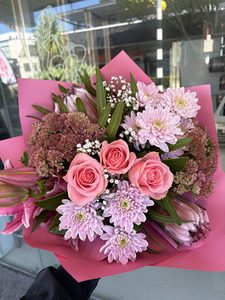 EB62 DUSTY PINK BOUQUET - Flavells Floral Boutique