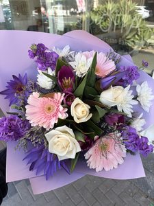 EB61 VIOLET BOUQUET - Flavells Floral Boutique