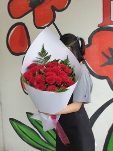 EV02 TWO DOZEN RED ROSES BOUQUET - Flavells Floral Boutique