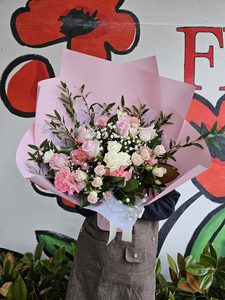 EB17 PINK BOUQUET - Flavells Floral Boutique
