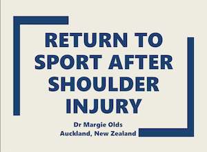 Return to Sport after Shoulder Injury: An Introduction