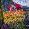 Products: Large Kete Whakairo – Patikitiki – Flaxworx NZ