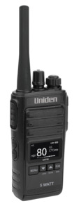 Two Way Radio: Uniden UH755-2DLX SINGLE PACK 5W - Commercial
