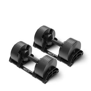 Weights Equipment: Nuobell 2-20kg Adjustable Dumbbell PAIR (Black Handles)