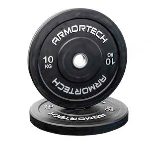 Weights Equipment: Armortech V2 Black Bumper Plates