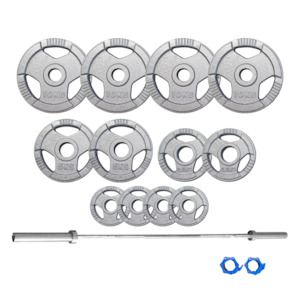 Weight Plate Packages: 80kg Hammertone & Barbell Package