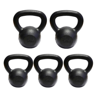 Kettlebell Packages: Cast Iron Kettlebell Fab Five Bundle (8, 12, 16, 20, 24)