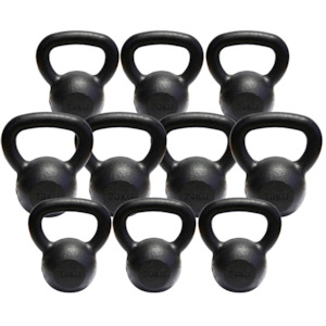 Kettlebell Packages: Cast Iron Kettlebell Complete Bundle (4,6,8,10,12,14,16,20,24,28,32)