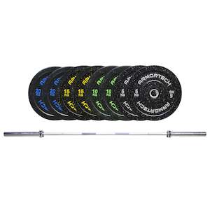Bumper Bar Packages: 120KG Crumb Bumper & Barbell Package