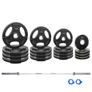 Weight Barbell Packages: 170kg Oly Tri Grip & Barbell Package
