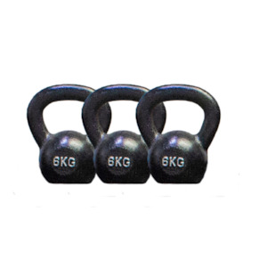 Package Deals: Clearance Bundle: 3x 6kg Cast Iron Kettlebells