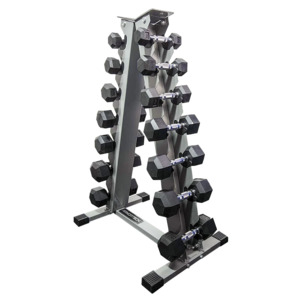 Dumbbell Packages: Hex Dumbbell: Starter Package with Rack (1kg to 7kg)