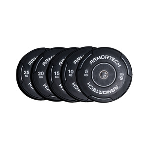 Weight Plates: Armortech V3 Black Bumper Plate