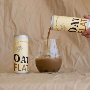 Cold Brew Coffee Coffee In Cans: Oat Milk Flat White