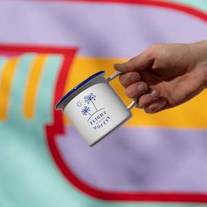Stock Up: Palm Tree Enamel Mug