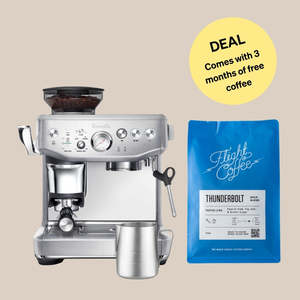 Breville: Breville Barista Express Impress Machine + 3 Months of Coffee