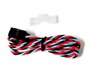 600mm, 3-Lead Heavy Duty Twisted Servo Extension Lead, Dual Sky