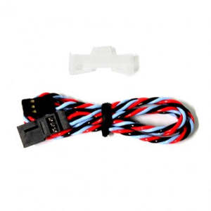 450mm, 3-Lead Heavy Duty Twisted Servo Extension Lead, Dual Sky