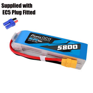 5800mAh 5S 18.5V 60C LiPo, EC5 Plug, Gens Ace