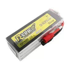 Electronics: 5100mAh 6S 22.2V 95C LiPo, AS150 Plug, Tattu R-Line, Gens Ace