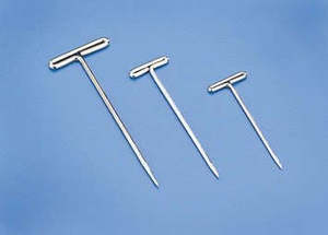 Tools: 1-1/4" Nickel Plated T-Pins Medium, 100 Pack, Du-Bro