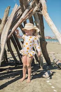Girls Togs: Girls long sleeve togs - Sunflowers