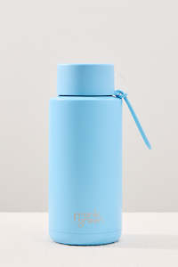 Eco Friendly: Ceramic Reusable Sky Blue 1ltr Bottle