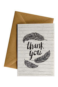 Fathers Day: Thank You Feathers Greeting Card