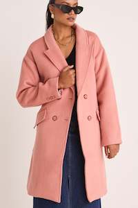 Drama The Label: Style Tea Rose Oversized Belted Coat