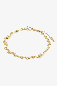 Pilgrim Jewellery: Hallie Organic Shaped Crystal Gold Plated Bracelet