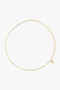 Brie Leon: Curb 18k Gold Plated Chain Necklace