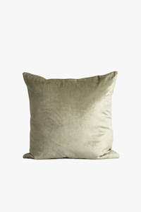 Cushions: Bromley Pistachio Feather Inner EOL 55x55cm Velvet Cushion