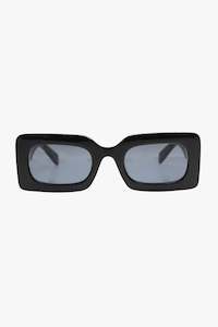 Reality Eyewear: Twiggy Black Eco Square Sunglasses