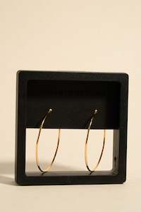 Valentines: Classic Gold Thin Hoop