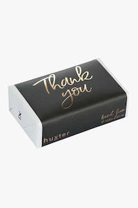Huxter: Thank You Grey Rose Gold Foil Basil Lime Mandarin Soap