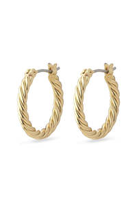 Pilgrim Jewellery: Cece Twisted Hoop EOL Earring