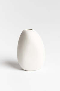 Ned Collections: Harmie Pipi Small White Vase 10x9cm
