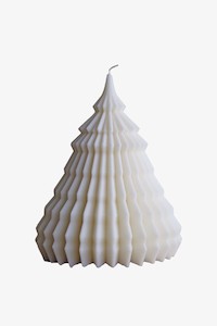 Christmas Tree White Frankinscence and Ginger Decorative Candle