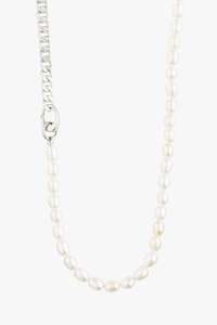 Pilgrim Jewellery: Precious Silver Chain With Pearls Necklace