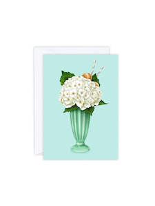 Hokey Pokey Hydrangea Greeting Card