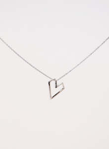 Gifts Under 100: Open Heart Necklace EOL Sterling Silver