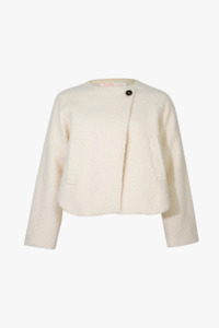 Let's Go To The Crop Ivory Jacket