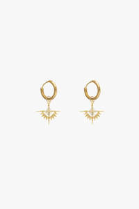 Supporting Local: Solstice Gold with Pale Lemon Zirconia Sleeper Earrings